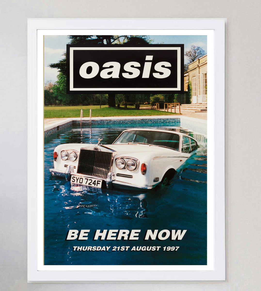 Shop Oasis - Be Here Now Original Vintage 1997 Subway Poster