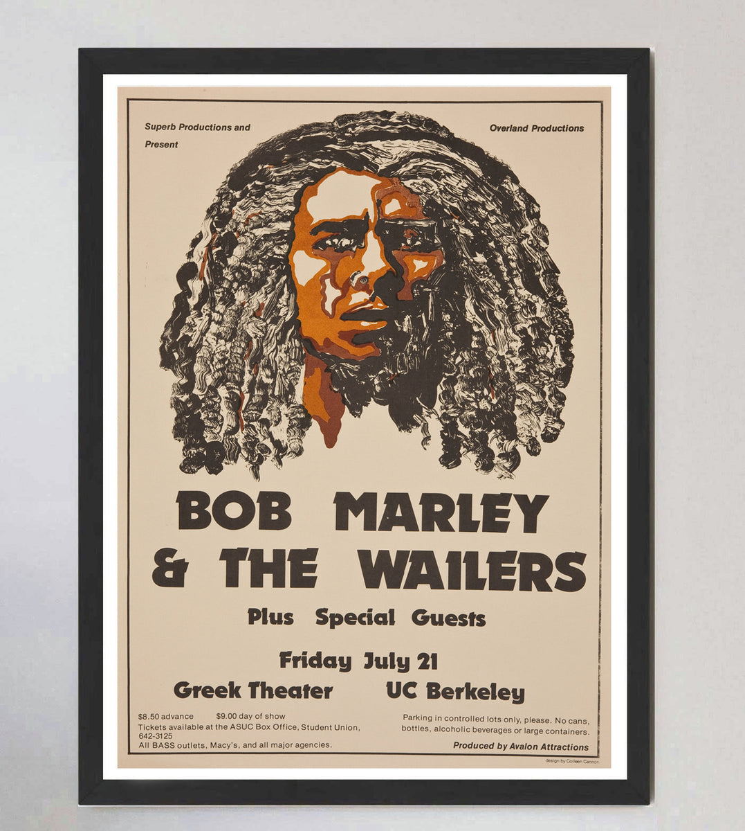 Shop Bob Marley & The Wailers - Greek Theatre UC Berkeley Original
