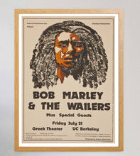 Load image into Gallery viewer, Bob Marley & The Wailers - Greek Theatre UC Berkeley