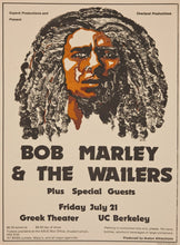 Load image into Gallery viewer, Bob Marley & The Wailers - Greek Theatre UC Berkeley