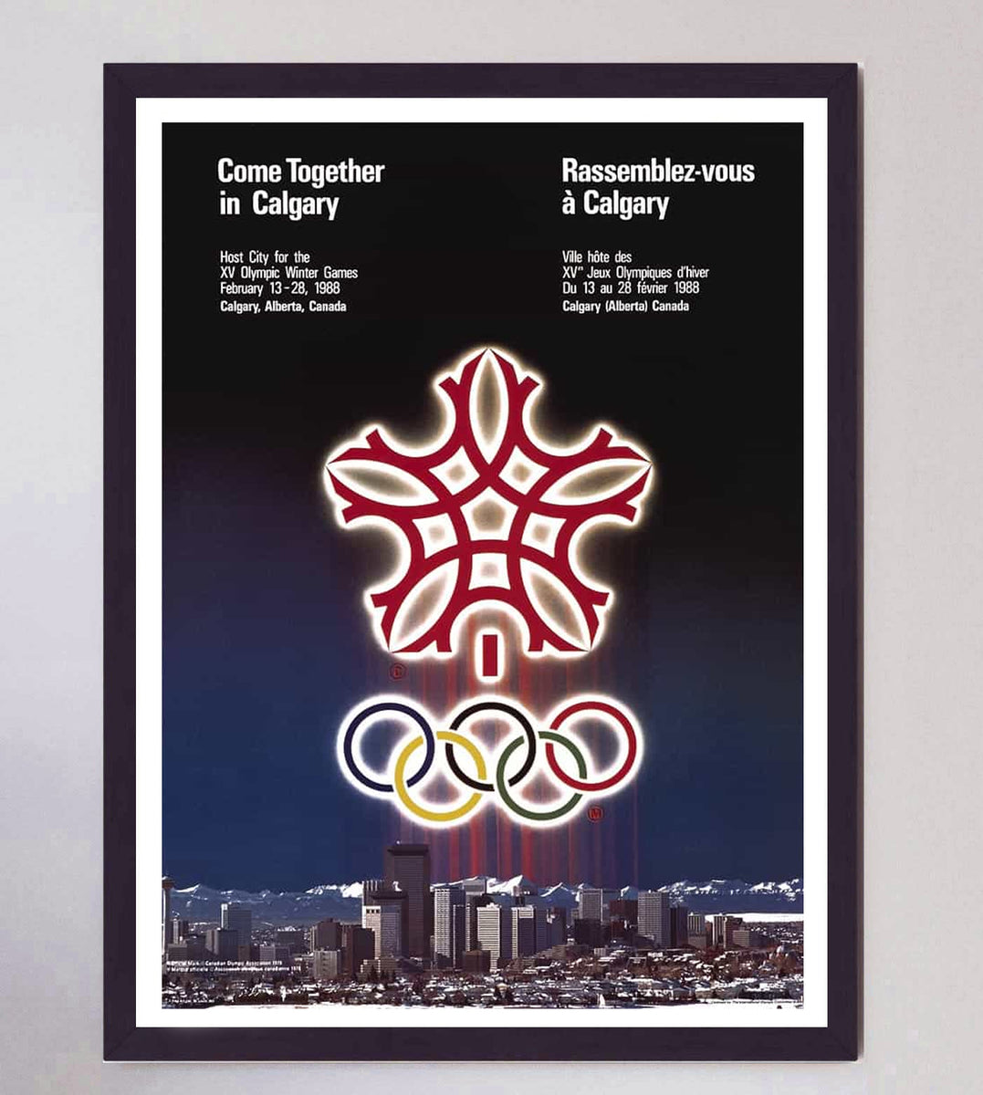 Billet Historique Hockey Calgary Olympics 21 Février 1988 - USA Vs ?