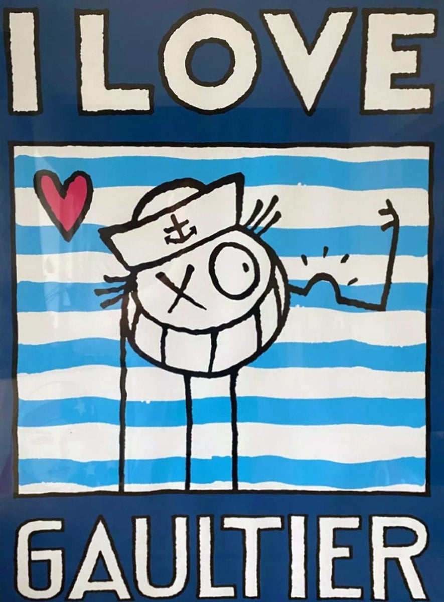 Shop Jean Paul Gauliter - I Love Gaultier Original Vintage Poster