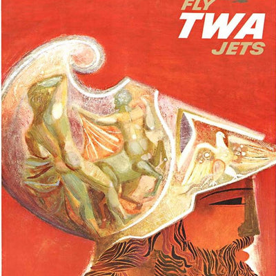 Vintage Greece tourism poster