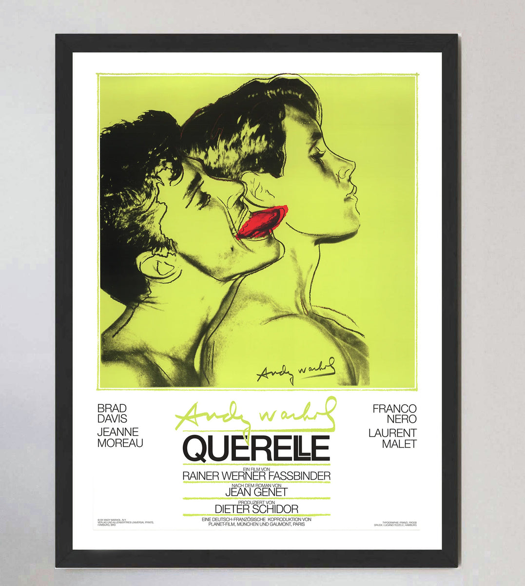 Shop Andy Warhol - Querelle Green Original Poster Online