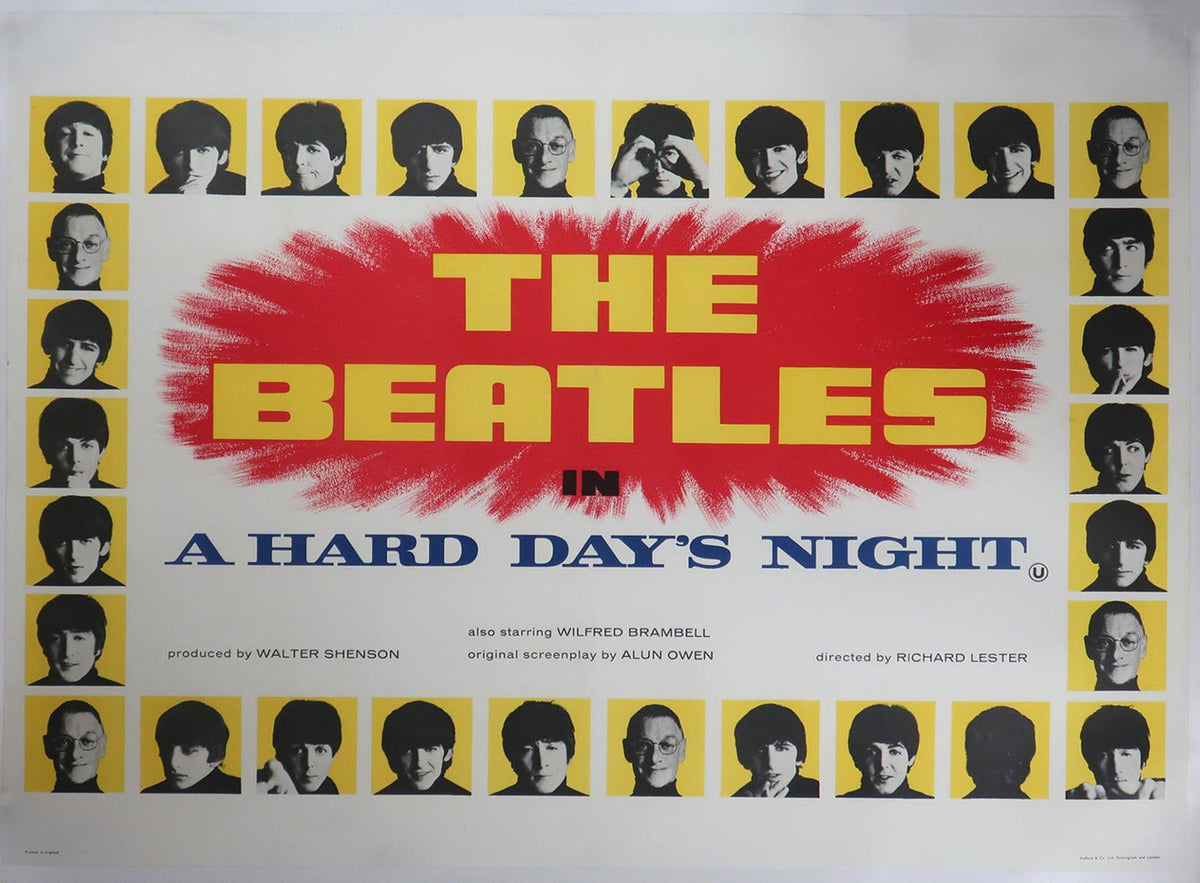Shop The Beatles - A Hard Days Night Movie Poster Online