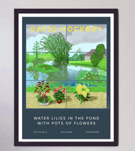 Load image into Gallery viewer, David Hockney - Water Lilies in the Pond With Pots of Flowers
