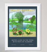 Load image into Gallery viewer, David Hockney - Water Lilies in the Pond With Pots of Flowers