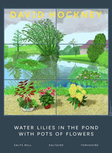 Load image into Gallery viewer, David Hockney - Water Lilies in the Pond With Pots of Flowers