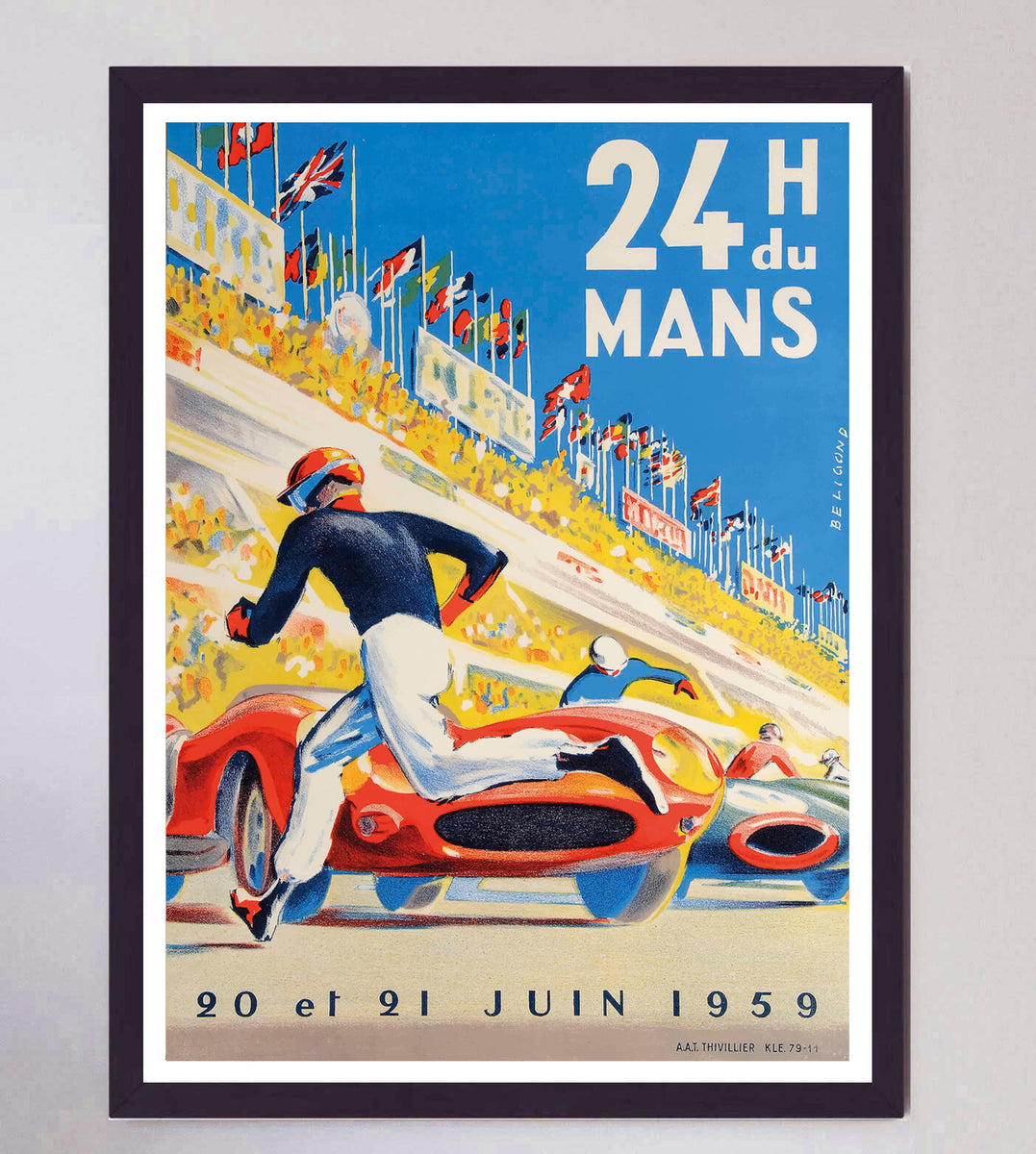 Shop 1959 Le Mans 24 Hours Original Vintage Poster