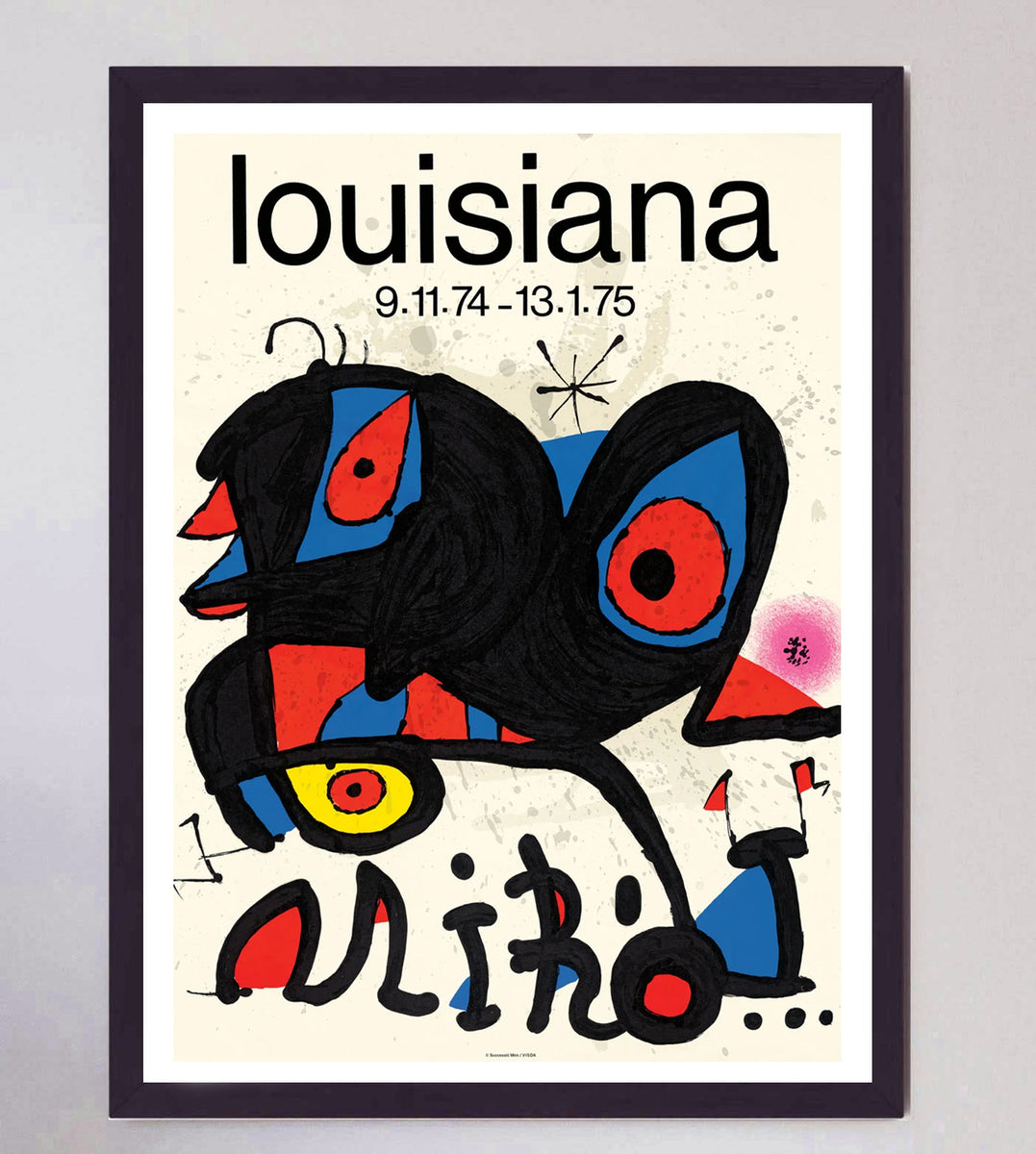 ミロ 展示ポスター louisiana 1974 miro1_e26ba2d1-c51a-49ab-b7f5-