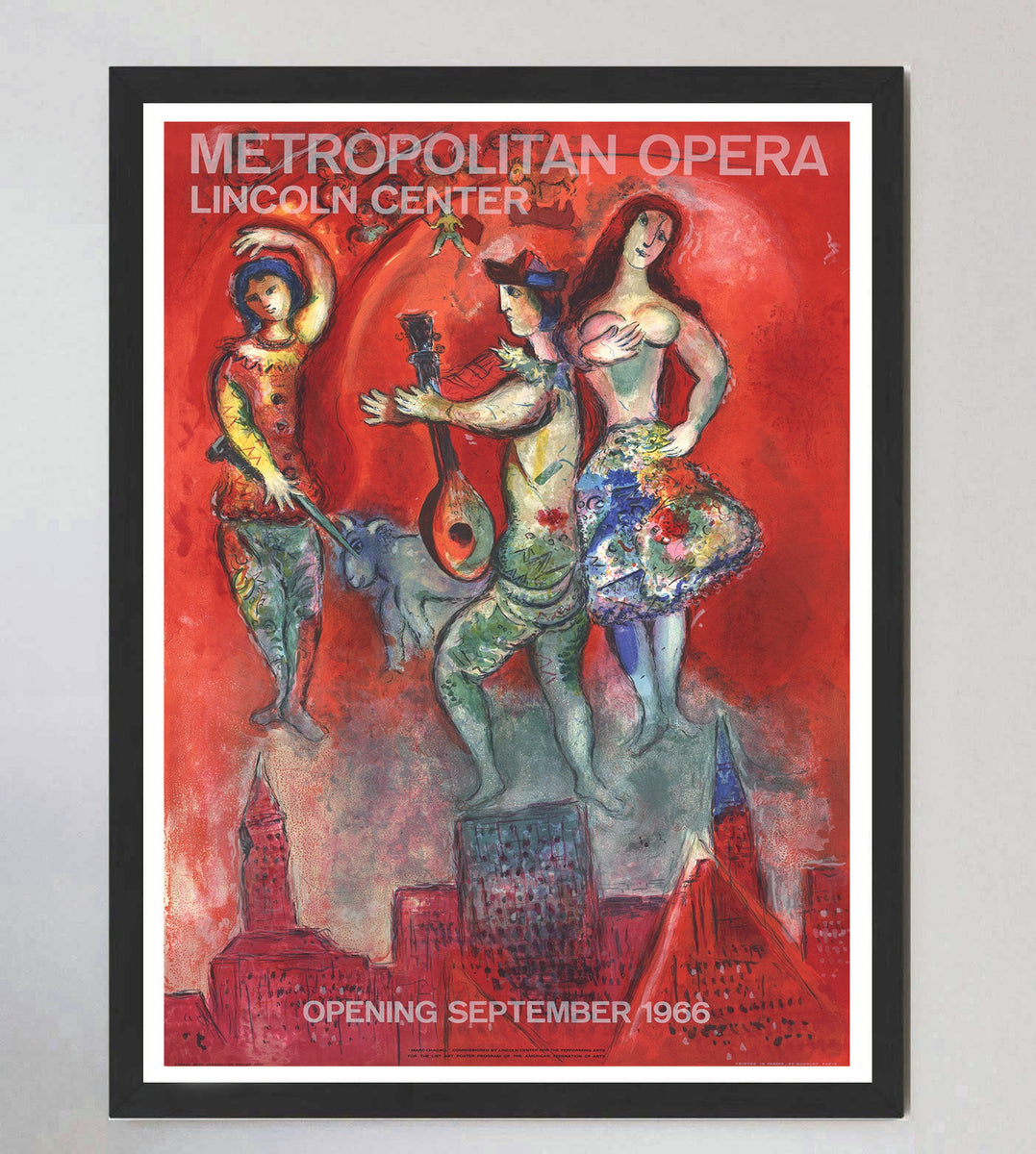 Marc Chagall - Metropolitan Opera - Lincoln Center Original Poster
