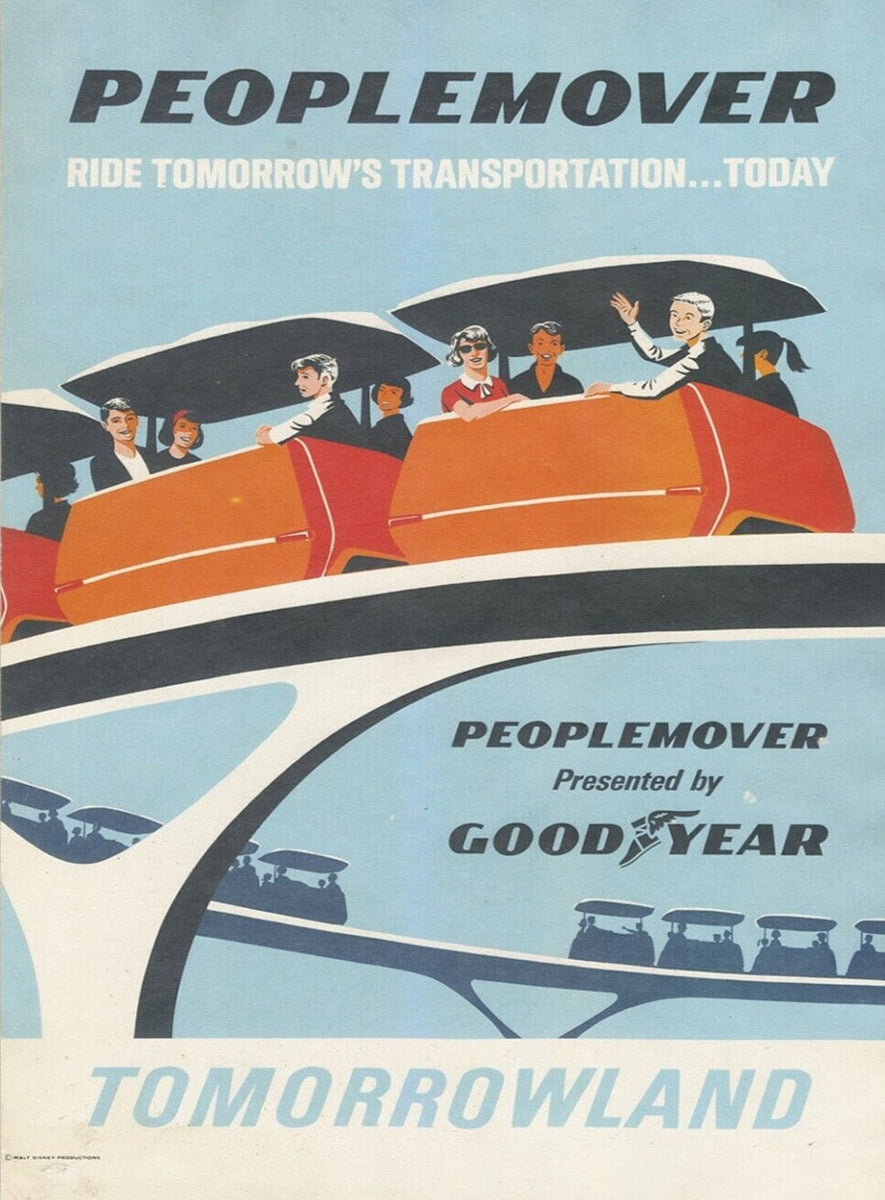 Shop 1969 Disneyland - Peoplemover - Tomorrowland Original Poster