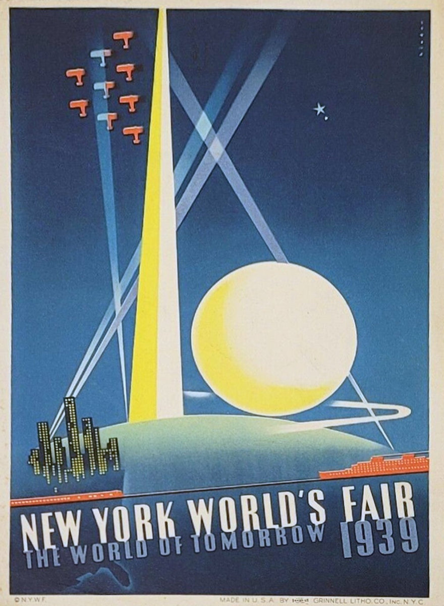Original Vintage Poster for New York World's Fair 1939 by