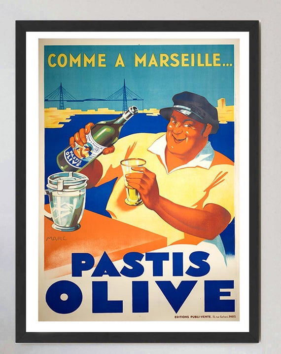 Comme a Marseille - Pastis Olive