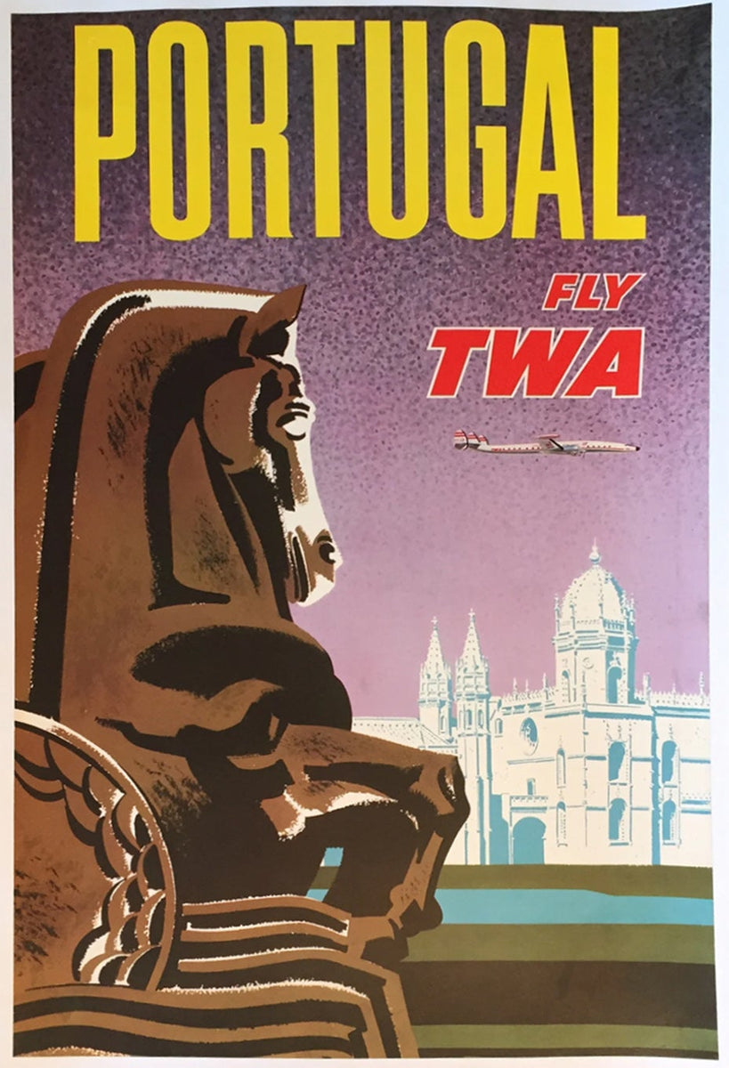 Shop TWA - Portugal Original Vintage 1960 Travel Poster