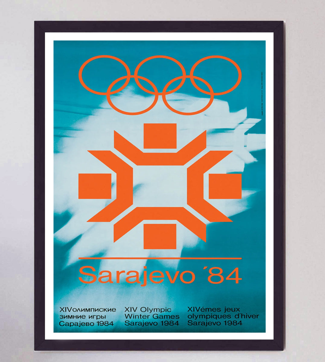 Shop 1984 Sarajevo Winter Olympic Games Original Vintage Poster