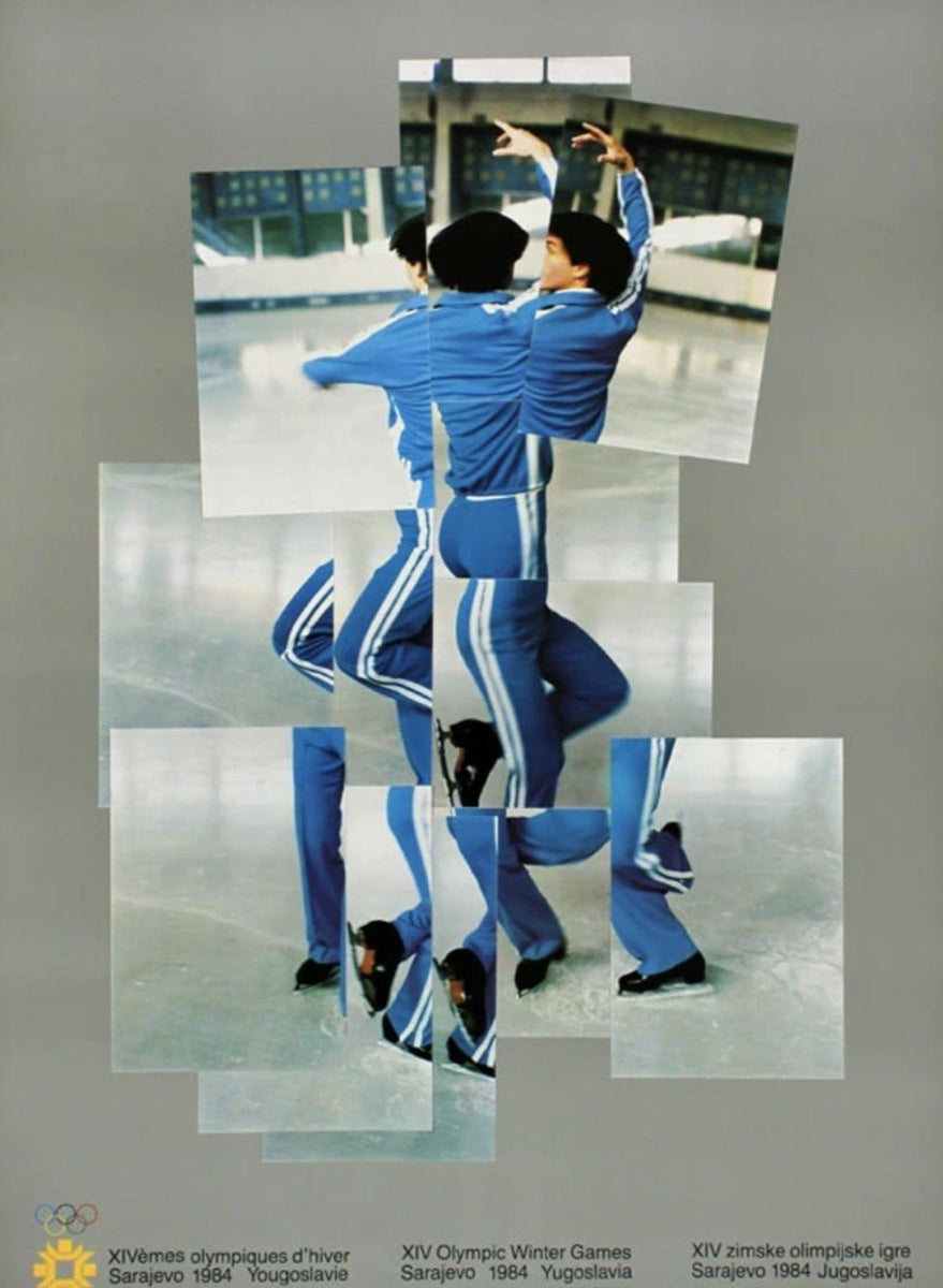 1984 Sarajevo Winter Olympic Games - David Hockney Original Poster