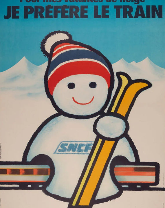 SNCF - Je Prefere le Train Snowman