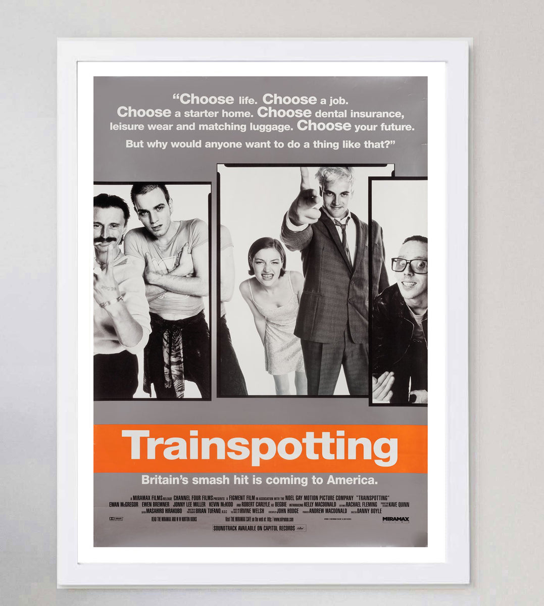 Shop Trainspotting Original Vintage Poster For Sale | Printed