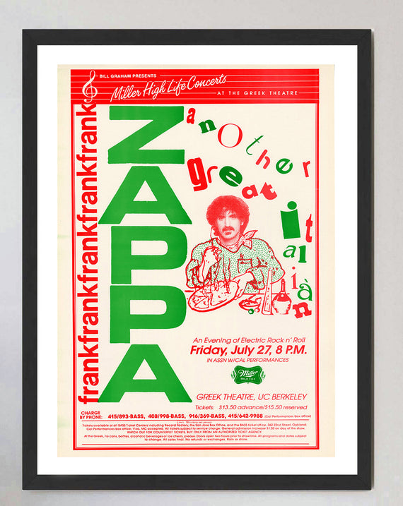 Frank Zappa - The Greek Theatre