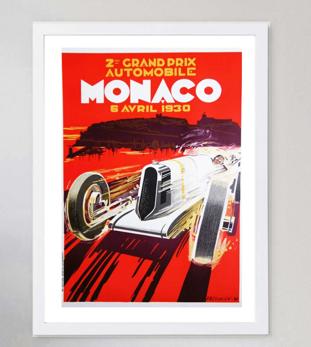 Shop 1930 Monaco Grand Prix poster by Robert Falcucci - Printed
