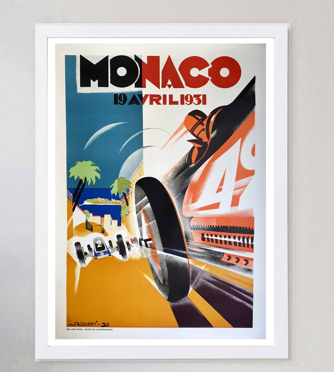 Shop 1931 Monaco Grand Prix poster by Robert Falcucci - Printed