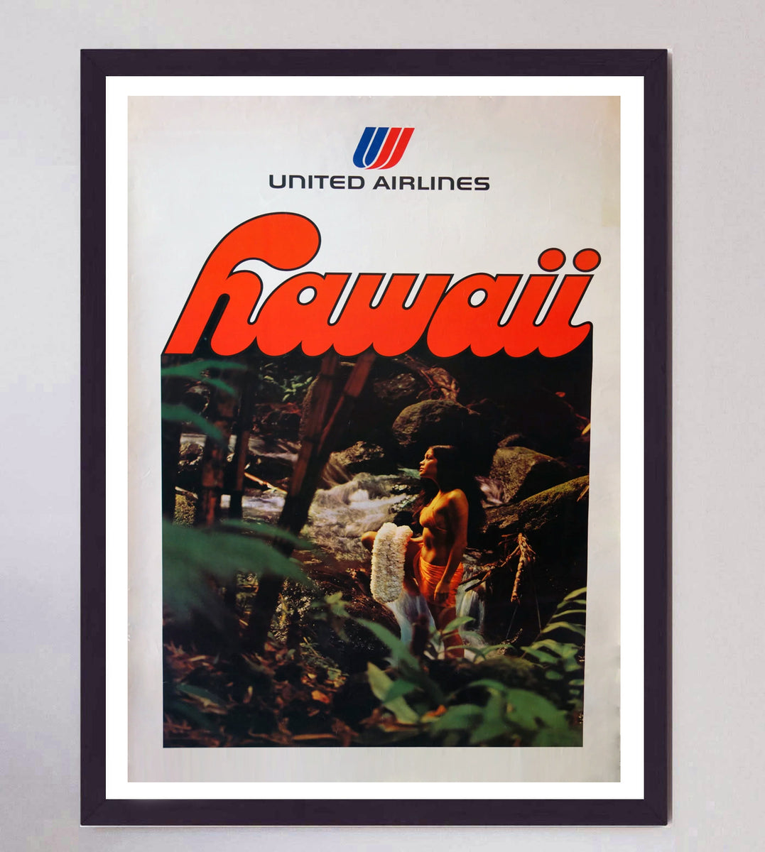 HAWAII UNITED AIR LINES ポスター 60s HAWAII UNITED AIR LINES ポスター 60s United Air Lines Hawaii