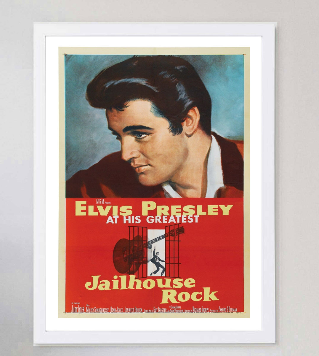 Shop Jailhouse Rock 1957 Original Vintage Poster - Online Movie Poster