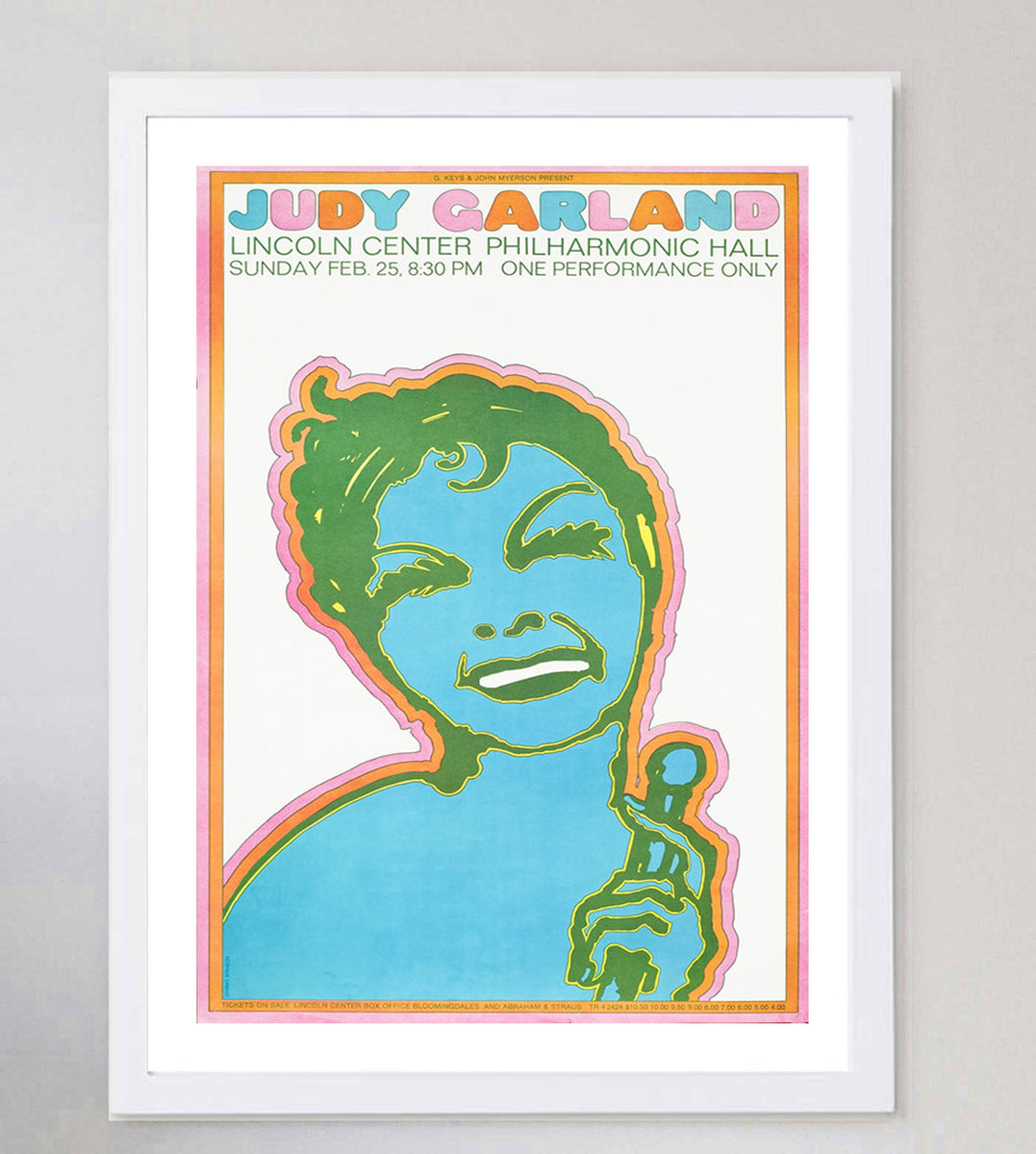 Buy Judy Garland - Lincoln Center Original Vintage Poster