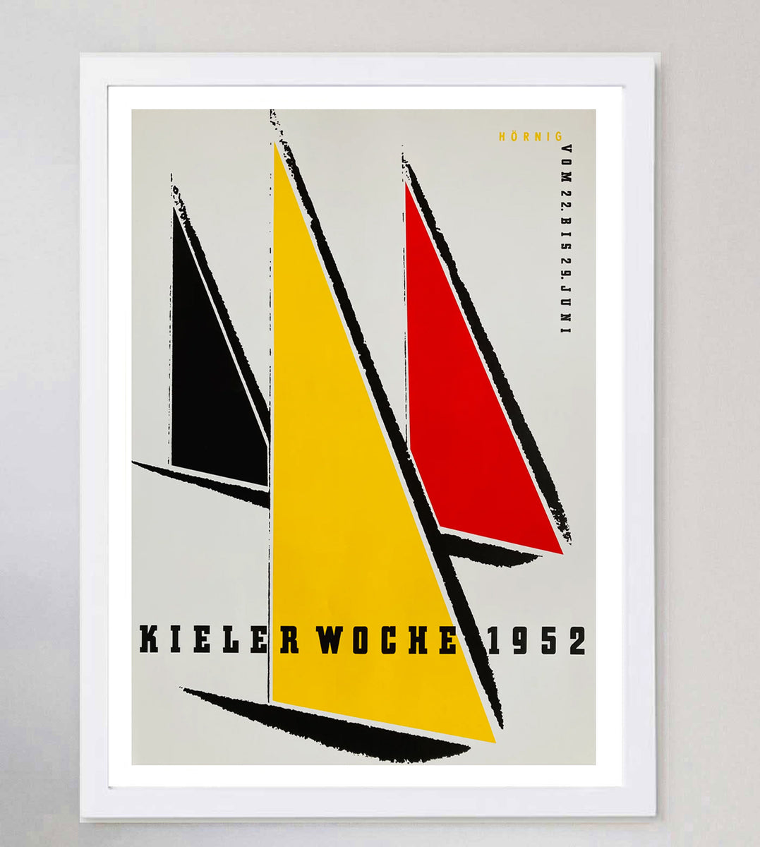Affiche Originale Windjammer Treffen Kiel 1980 – Kieler Woche – Vintage DIN A1