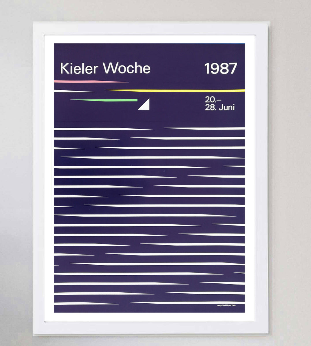 Affiche Vintage Windjammer Treffen Kiel 1980 – Kieler Woche, DIN A1