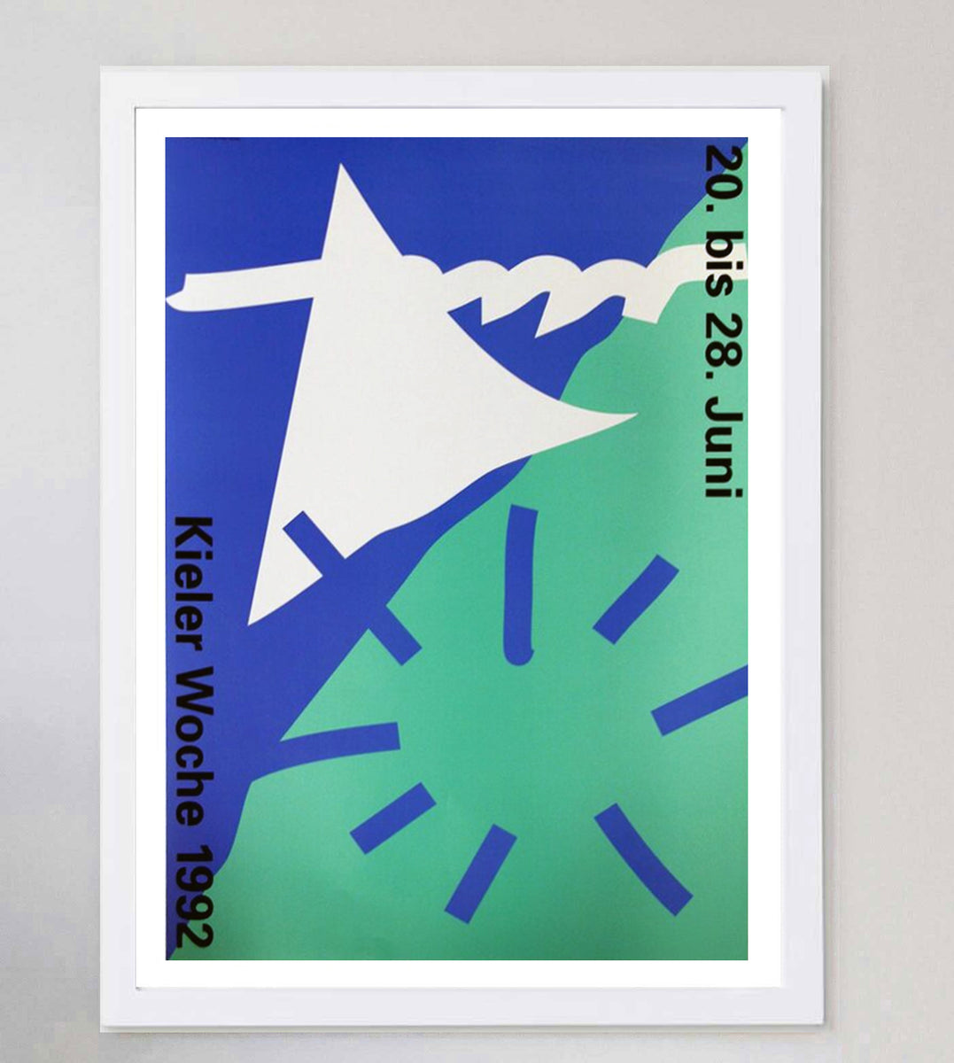 Affiche Vintage Windjammertreffen Kiel 1980 - Kieler Woche STA - Format DIN A1