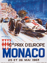 Load image into Gallery viewer, 1963 Monaco Grand Prix