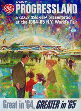 Load image into Gallery viewer, Visit Walt Disney's Progressland - New York World's Fair 1964-65