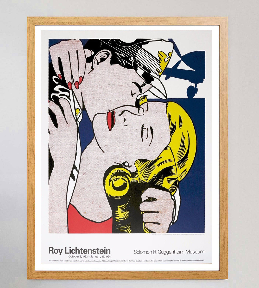 Roy Lichtenstein The Kiss - Guggenheim Museum Original Vintage