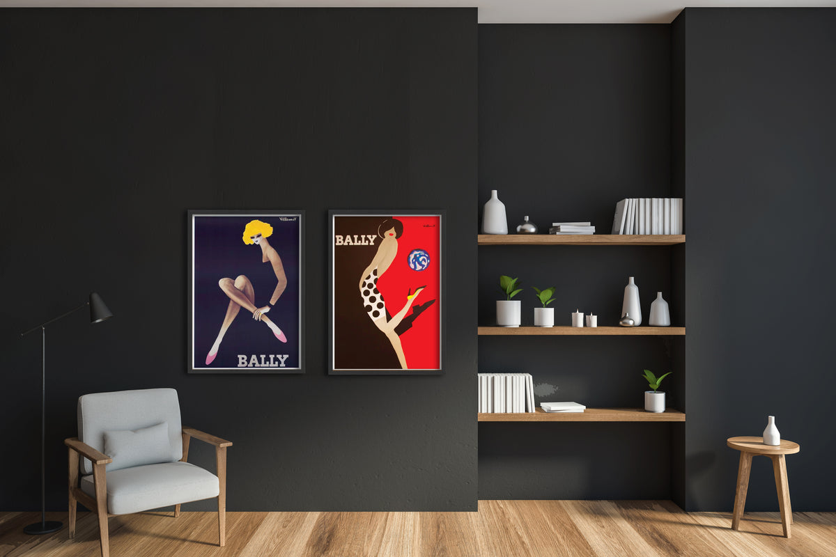 ORIGINAL VINTAGE BERNARD VILLEMOT POSTERS