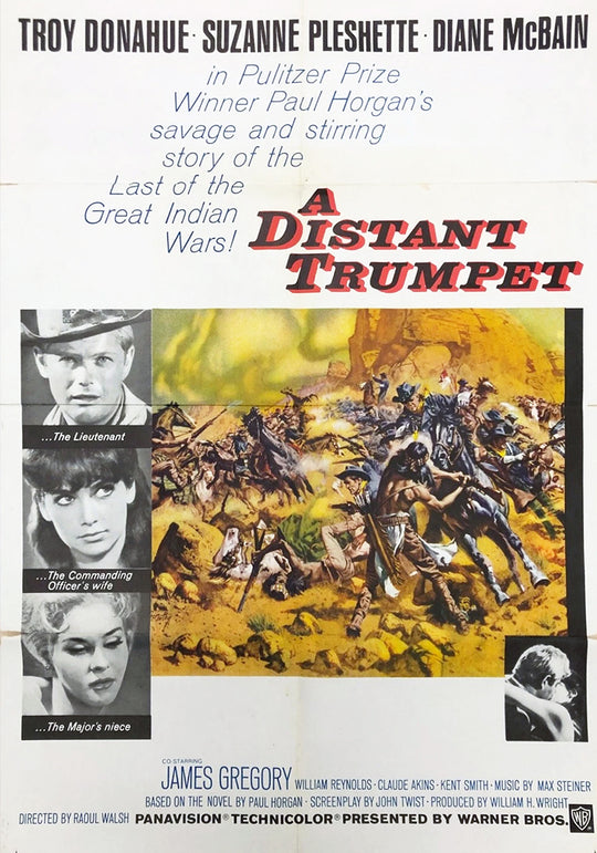 A Distant Trumpet vintage battle scene movie poster
