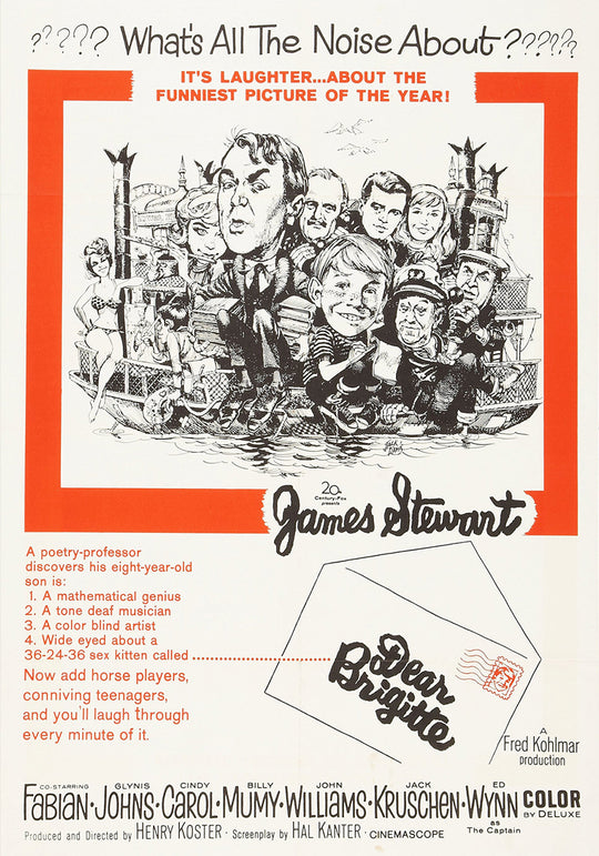 Dear Biscuitte James Stewart Vintage Movie Poster