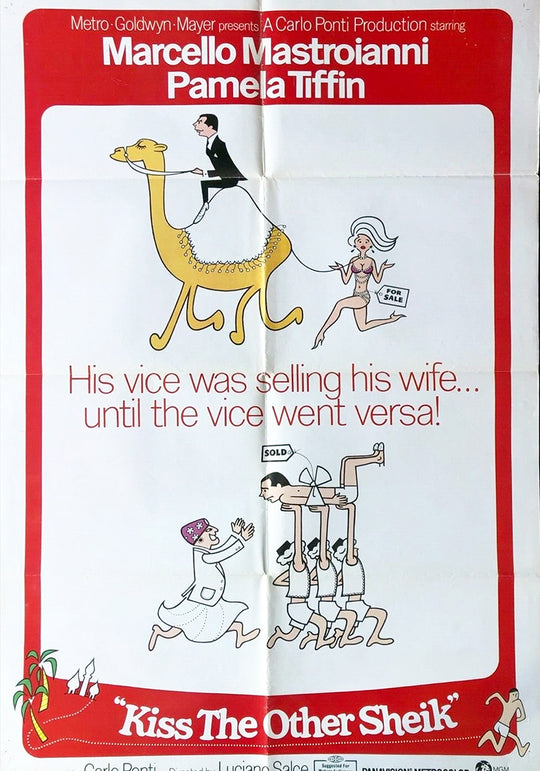 Kiss The Other Sheik vintage cartoon movie poster