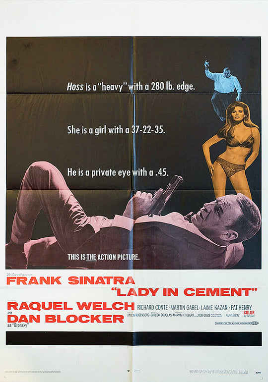 Lady in Cement Frank Sinatra Vintage Movie Poster