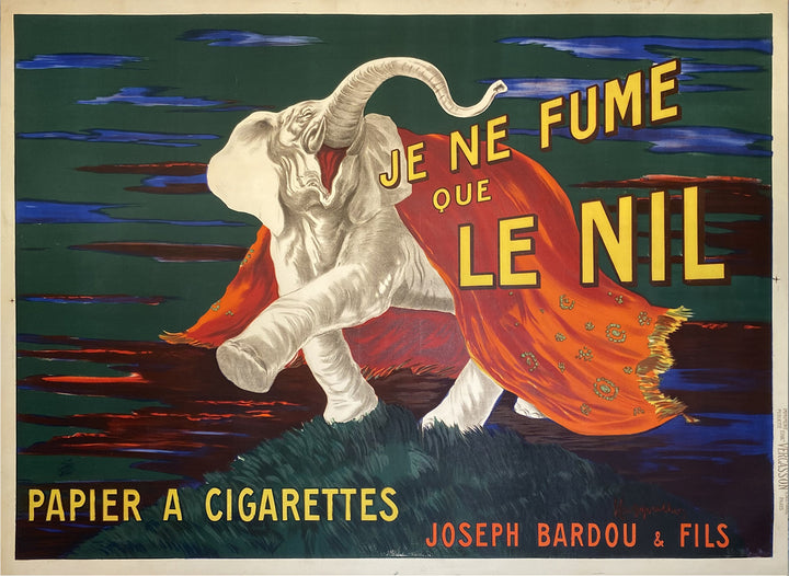 Je ne Fume que le Nil - Cappiello, original poster: 1912
