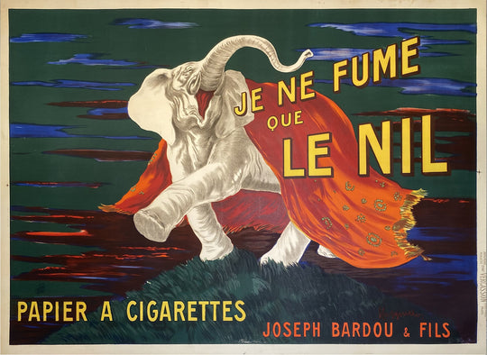 Shop Je ne Fume que le Nil - Cappiello Poster 