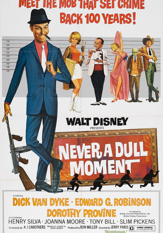 Never A Dull Moment Illustrated Disney Poster