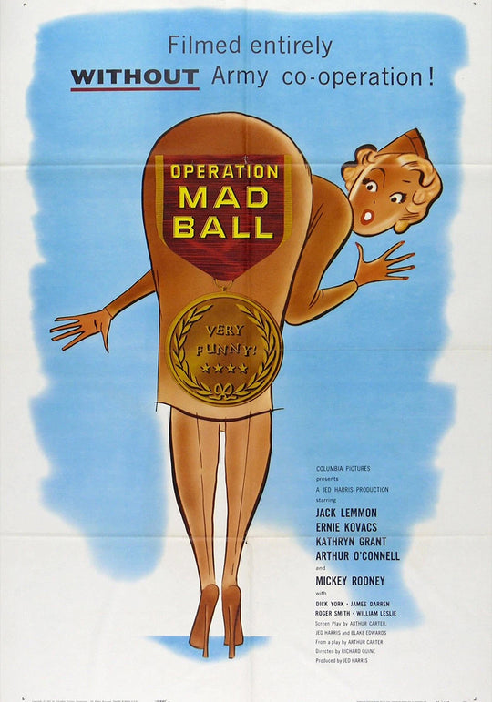Operation Mad Ball Vintage Illustrated Movie Poster