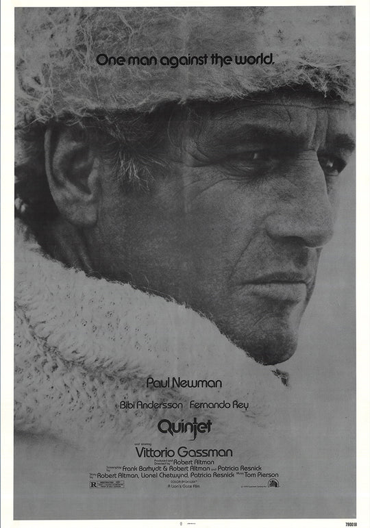 Quintet Paul Newman Black and White Movie Poster