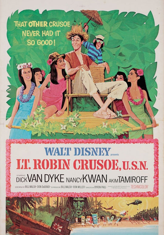 Lt. Robin Crusoe, U.S.N. vintage Disney movie poster
