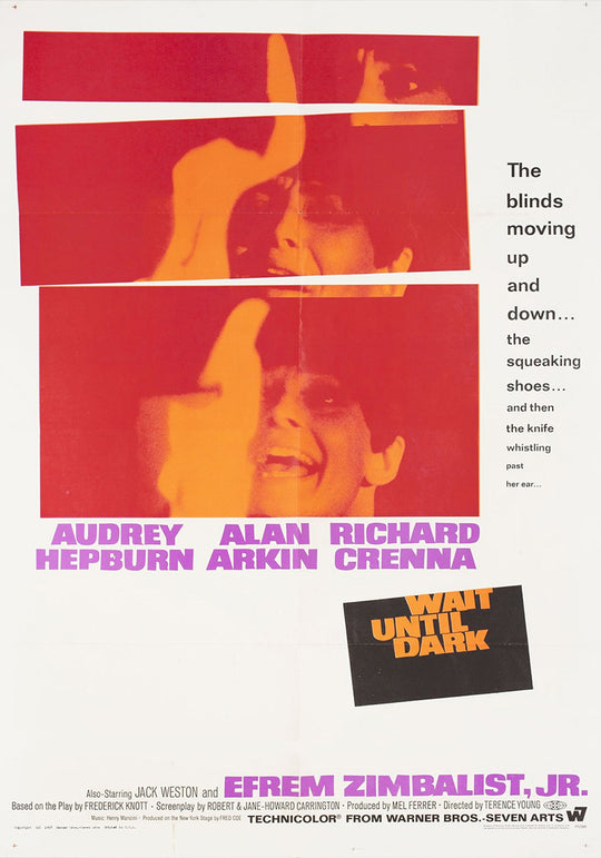 Wait Until Dark Audrey Hepburn Vintage Movie Poster