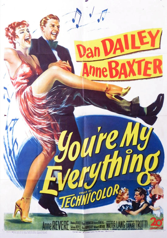 You're My Everything Dan Dailey Anne Baxter Vintage Poster