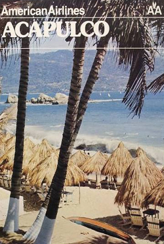 American Airlines vintage beach poster 