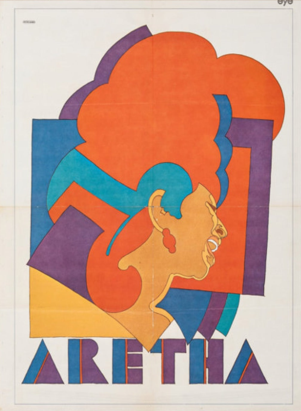 Aretha Franklin original poster designed by Milton Glaser